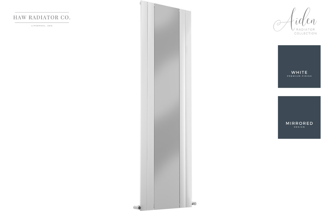 HAW Rad Co. - Aiden - Mirrored Radiator - 605x1800mm - White