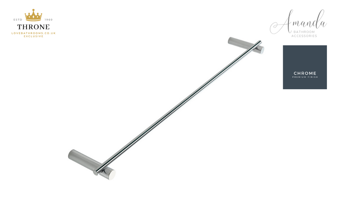 Throne - Amanda - 45cm Towel Rail - Chrome Bathroom Accessory