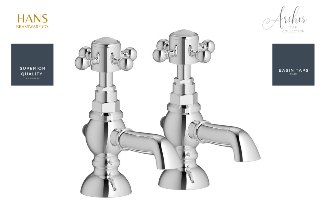 Hans Brassware Co. - Archer - Basin Taps - Chrome