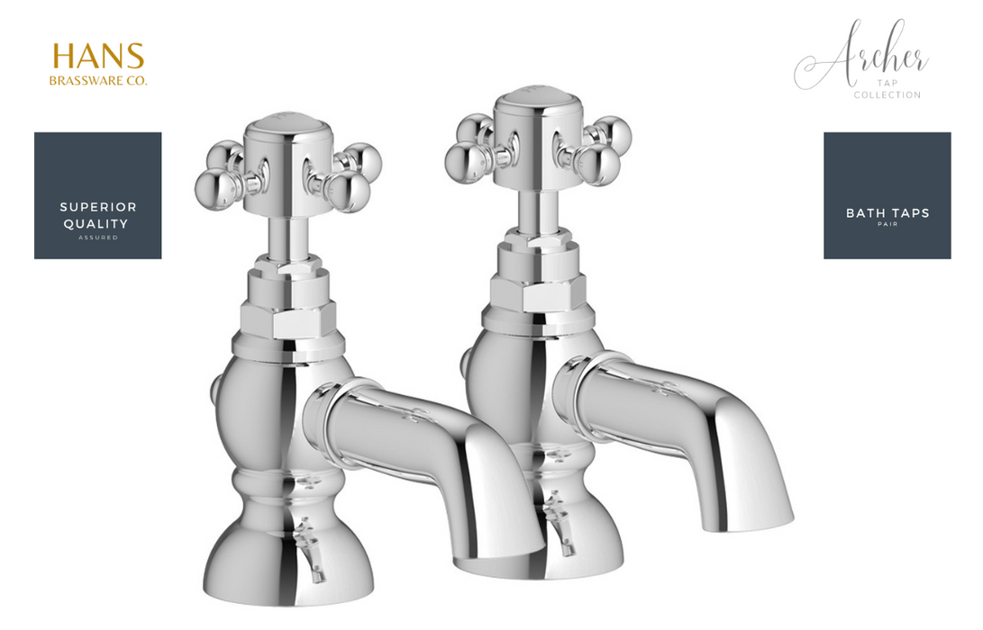 Hans Brassware Co. - Archer - Bath Taps - Chrome