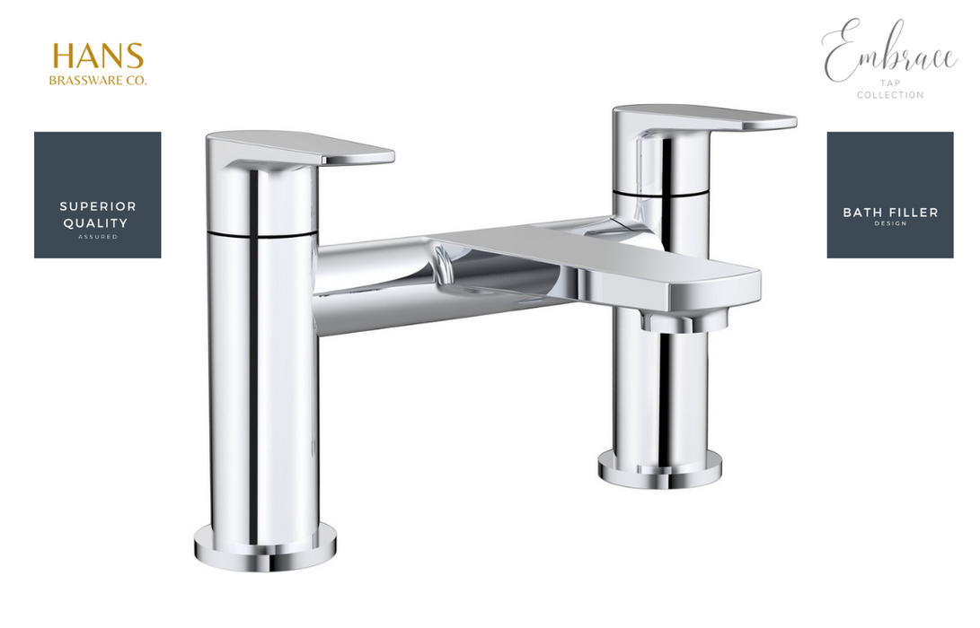 Hans Brassware Co. - Embrace - Bath Filler Bathroom Tap - Chrome