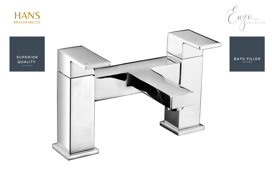 Hans Brassware Co. - Enzo - Bath Filler Bathroom Tap - Chrome