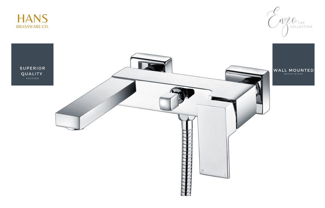 Hans Brassware Co. - Enzo - Wall Mounted Basin Mixer Bathrom Tap