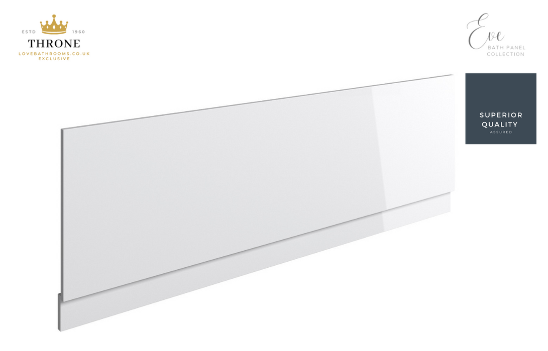 Throne - Eve - 700mm End Bath Panel - White Gloss