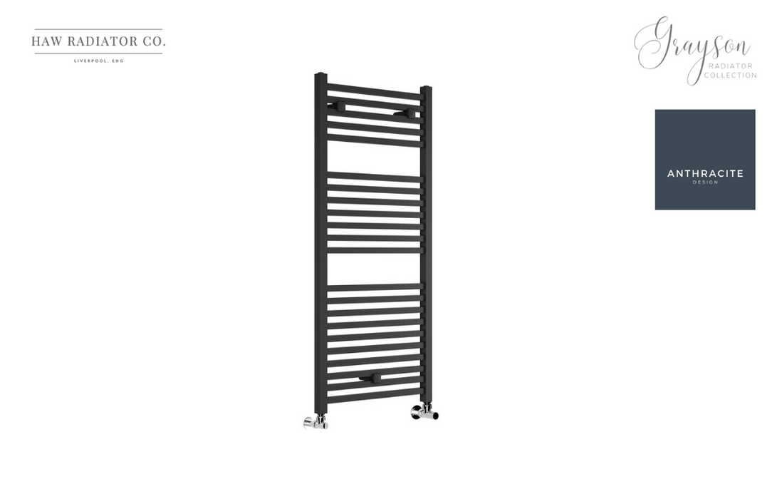 HAW Rad Co. - Grayson - Square Ladder Radiator - 500x1420mm - Anthracite