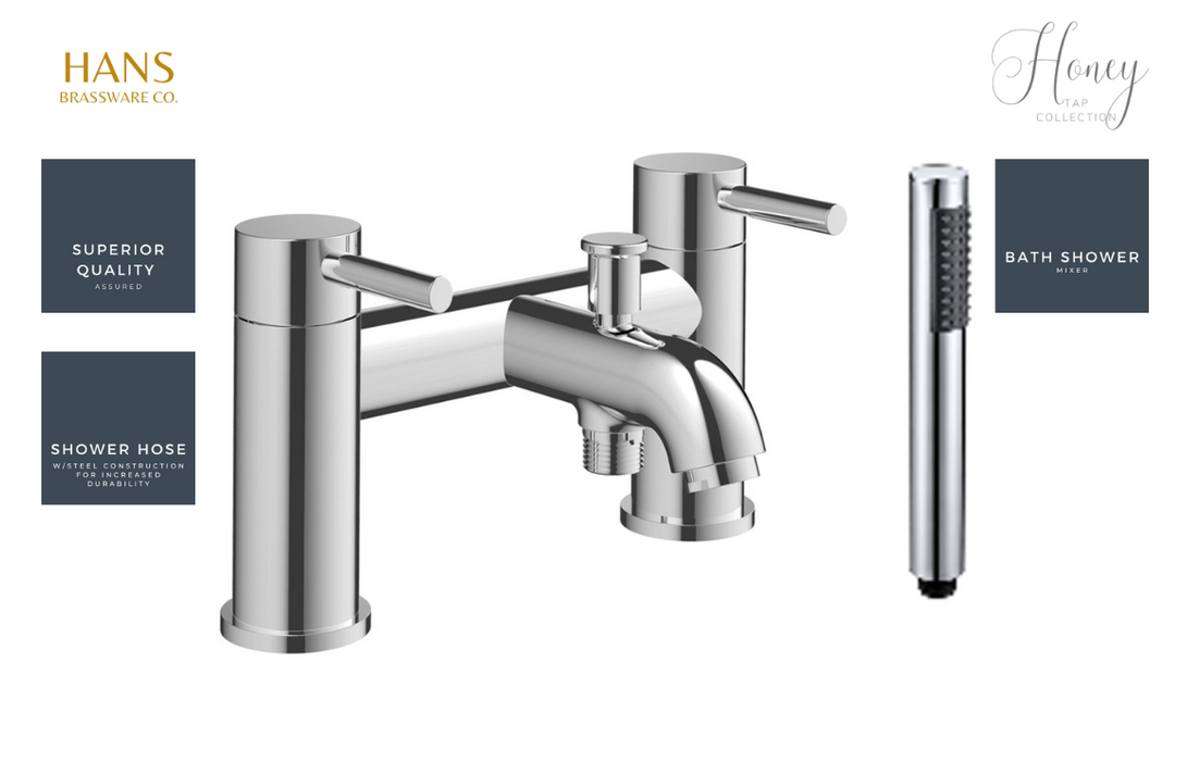 Hans Brassware Co. - Honey - Bath Shower Mixer Bathroom Tap - Chrome