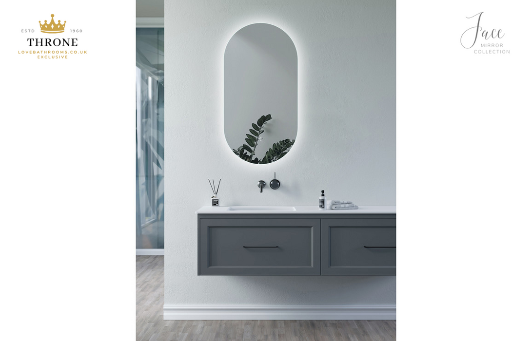 Throne - Jace - 400mm - Oblong Back-Lit LED Bathroom Mirror