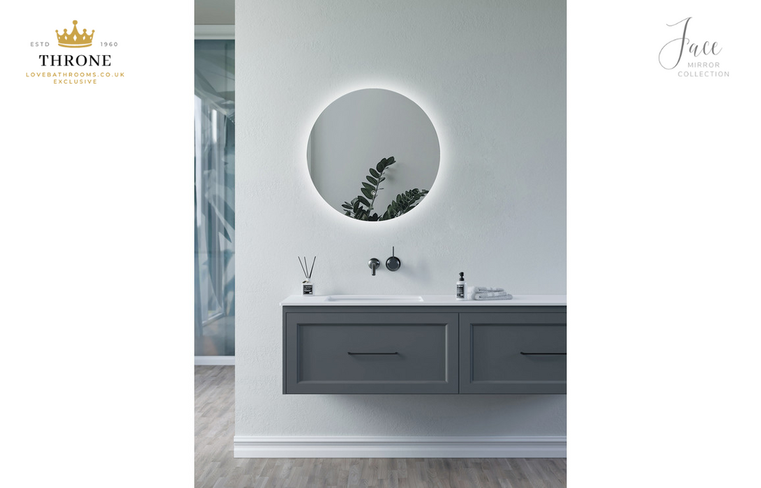 Throne - Jace - 800mm - Round Back-Lit LED Bathroom Mirror