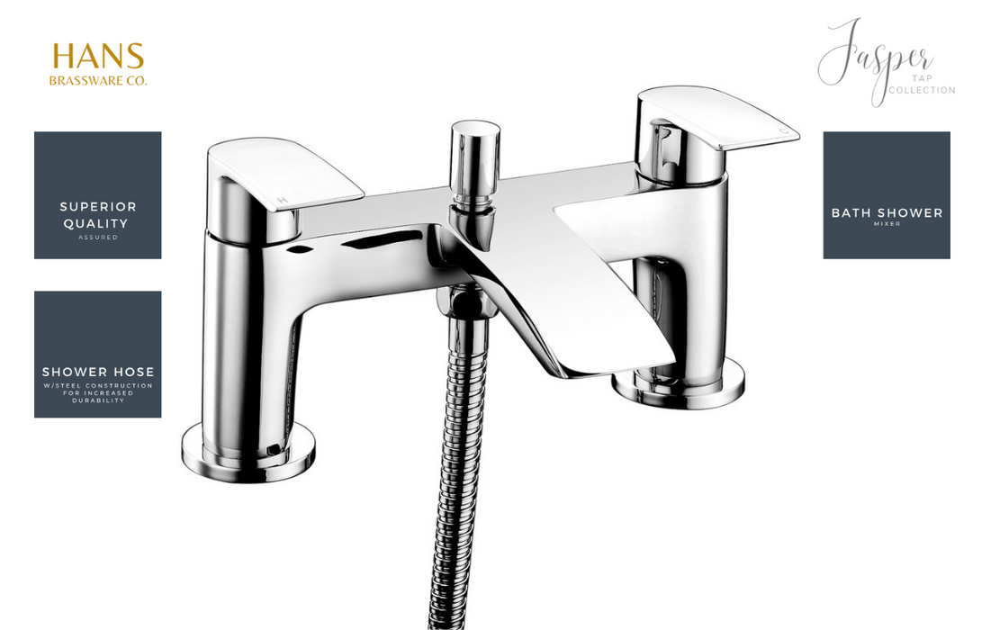 Hans Brassware Co. - Jasper - Bath Shower Mixer Bathroom Tap - Chrome