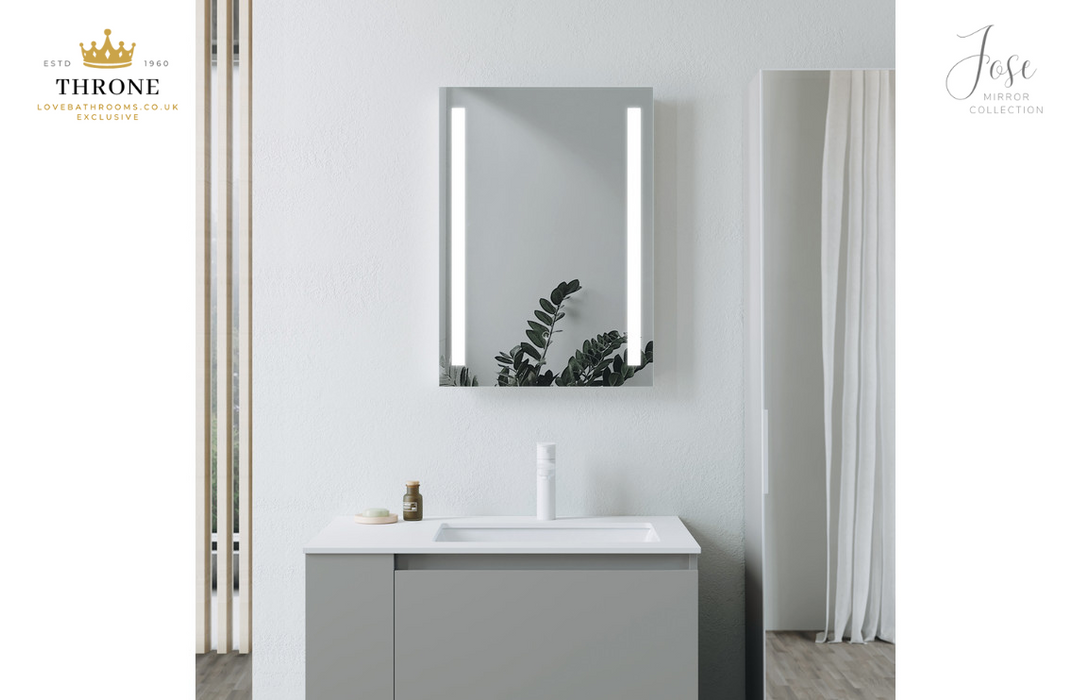 Throne - Jose - 500x700mm Rectangle Front-Lit LED Bathroom Mirror