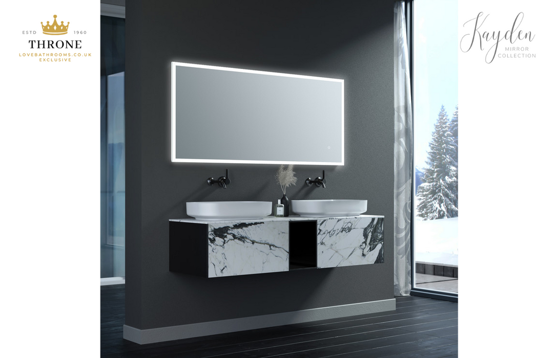 Throne - Kayden - 600x1200mm Rectangle Surround-Lit LED Bathroom Mirror