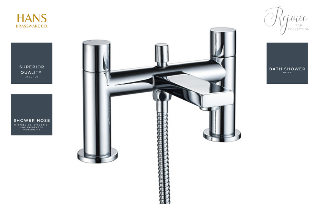 Hans Brassware Co. - Rejoice - Bath Shower Mixer Bathroom Tap - Chrome