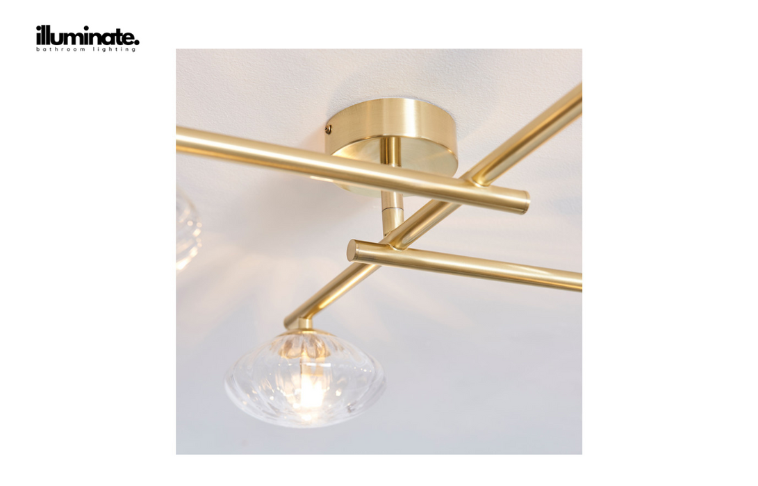 Illuminate - Rey - Ceiling Light - Brushed Brass