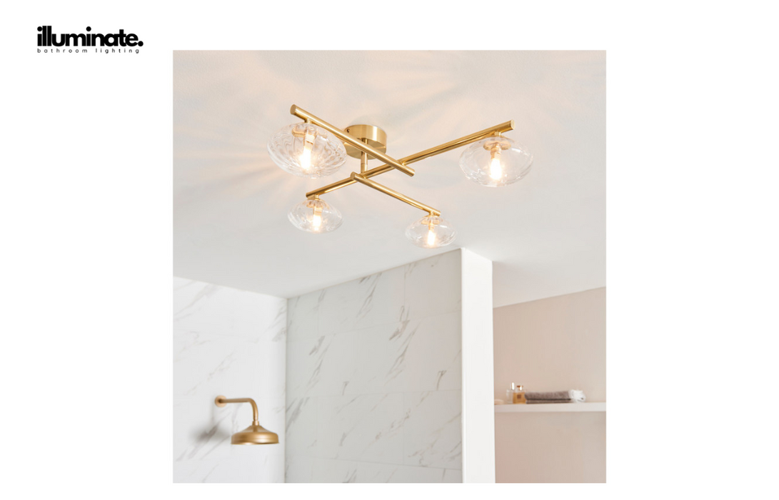 Illuminate - Rey - Ceiling Light - Brushed Brass