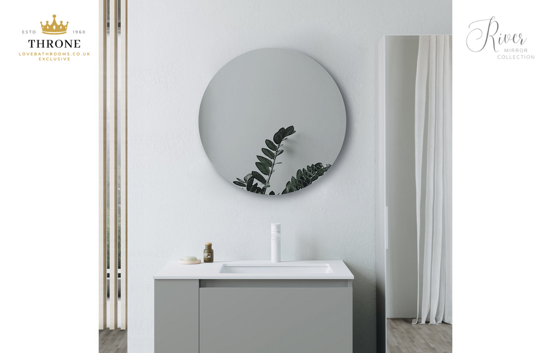 Throne - River - 600mm - Round Bathroom Mirror