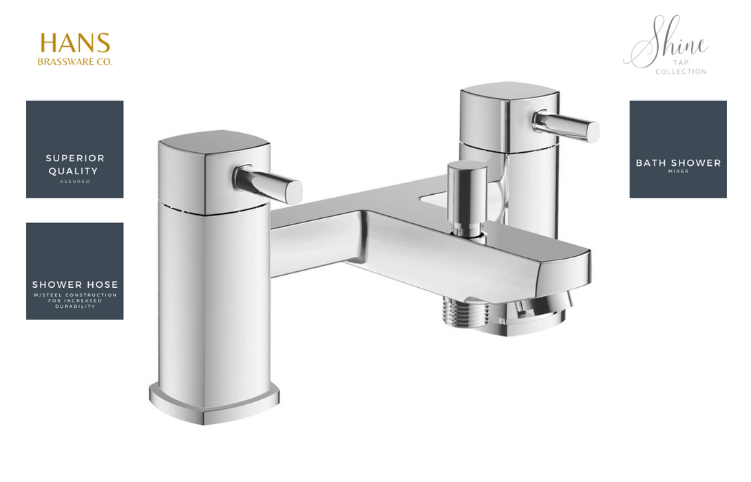 Hans Brassware Co. - Shine - Bath Shower Mixer Bathroom Tap - Chrome