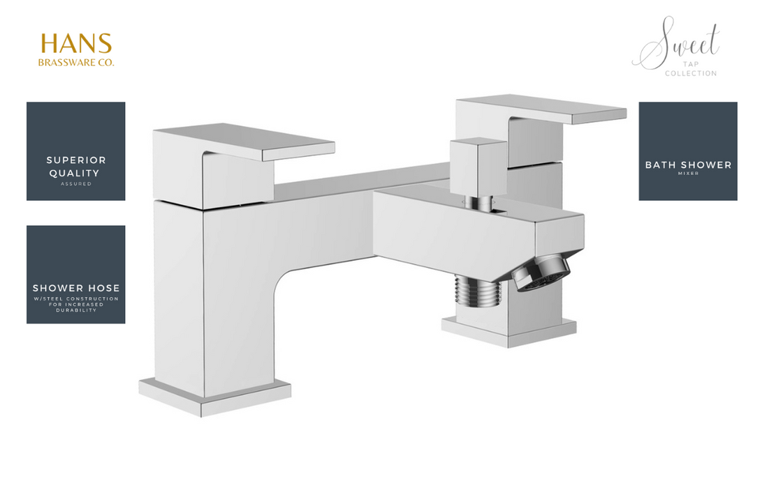 Hans Brassware Co. - Sweet - Bath Shower Mixer Bathroom Tap - Chrome