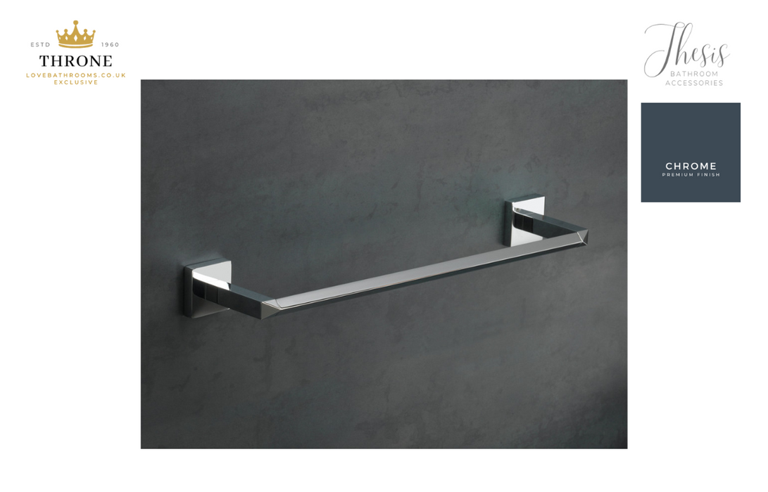 Throne - Thesis - 45cm Towel Rail - Chrome Bathroom Accessory