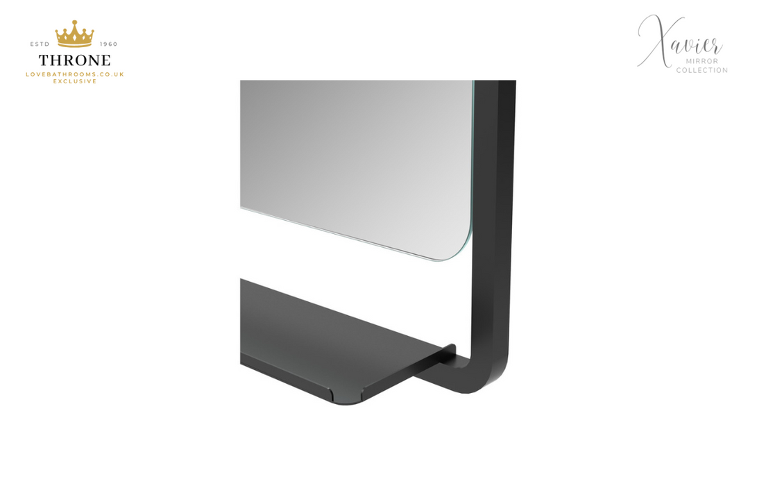 Throne - Xavier - 500mm Rectangle Bathroom Mirror with Shelf