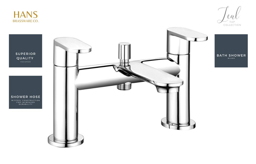 Hans Brassware Co. - Zeal - Bath Shower Mixer Bathroom Tap - Chrome