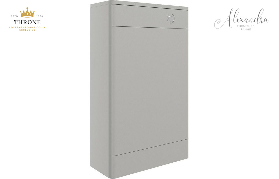 Throne - Alexandra - 500mm WC Unit - Grey Gloss