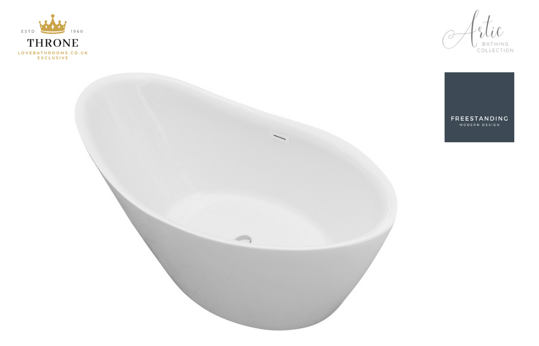 Throne - Artic - Freestanding Slipper Bath - 1500x720x720mm