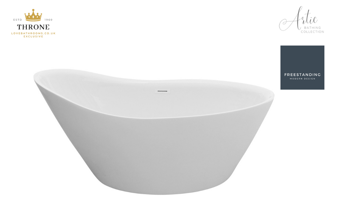 Throne - Artic - Freestanding Slipper Bath - 1500x720x720mm