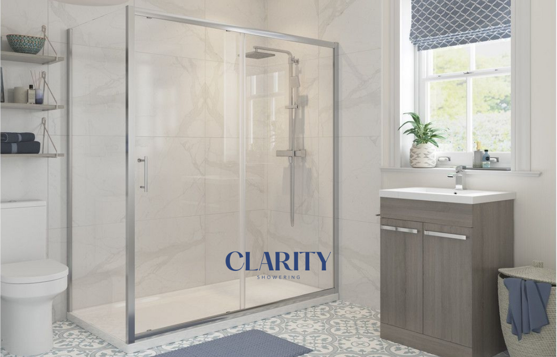 Clarity Showering - Kiss - 700mm Side Panel - Chrome