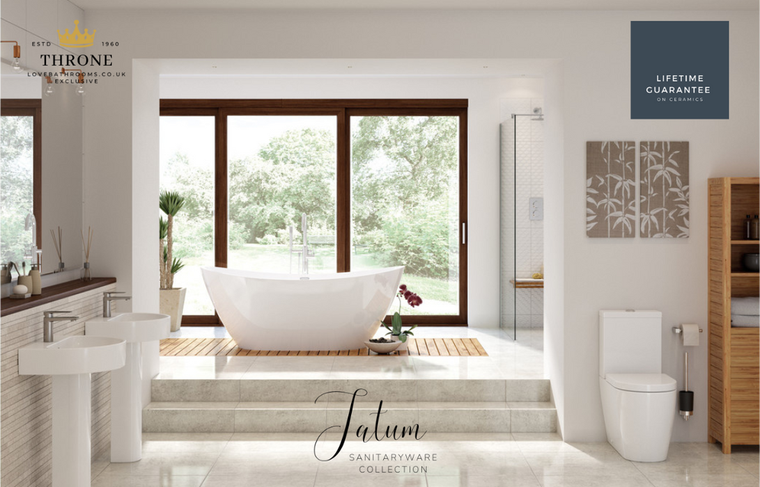 Throne - Tatum - 555x430mm 1TH Basin & Full Pedestal