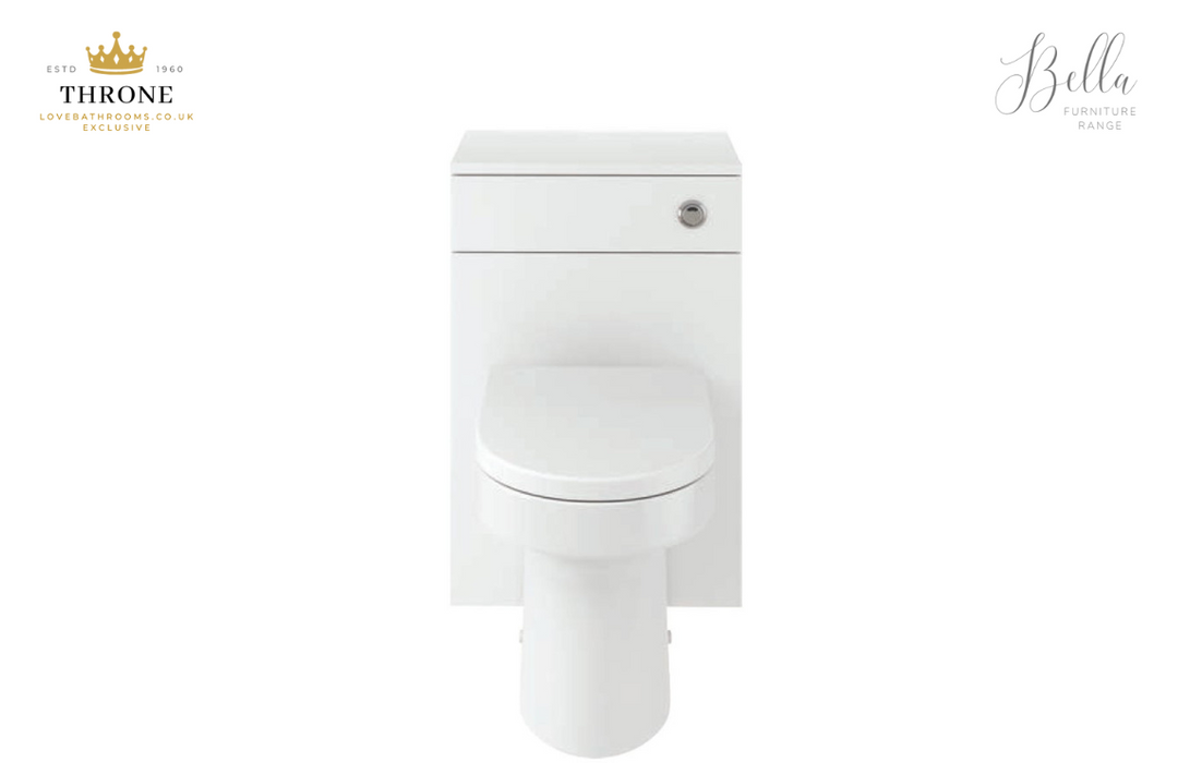 Throne - Bella - 500mm WC Unit - White Gloss